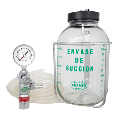 EQUIPO DE SUCCIÓN SENCILLO ARAMED 1 GALÓN CONEXIÓN ARAMED